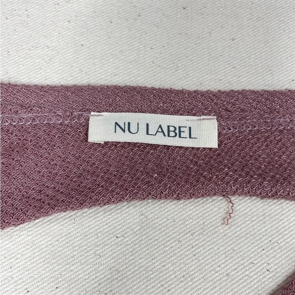 NU Label NWOT super soft Tshirt distressed  braided back detail SzL - Picture 5 of 12